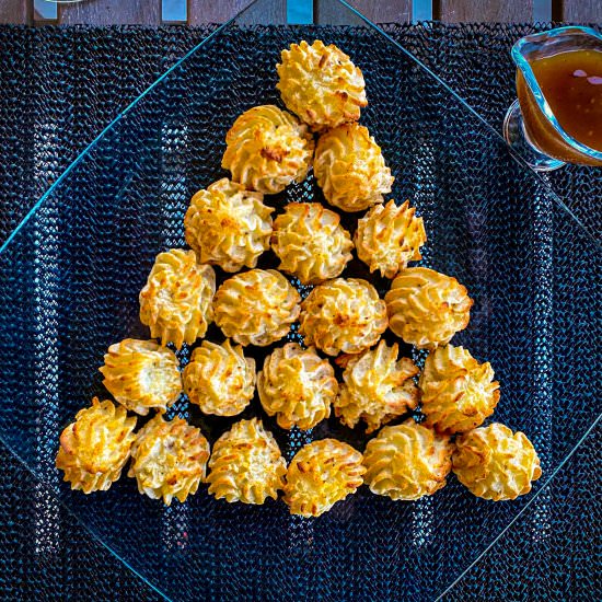 Skinniest Vegan Duchess Potatoes - Recipe photo by thehealthyrecipeslab