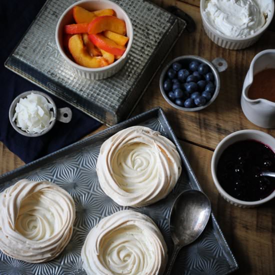 Blueberry Peach Pavlova Smash - Recipe photo by now_from_scratch