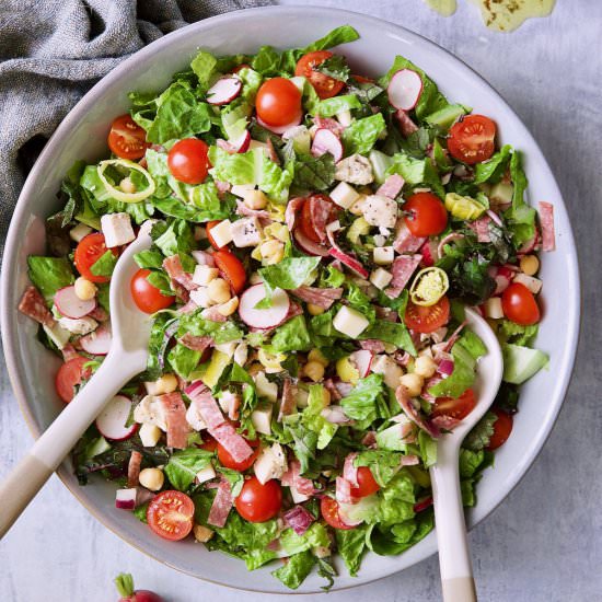 Italian Chopped Salad with Chicken - Recipe photo by fromachefskitchen