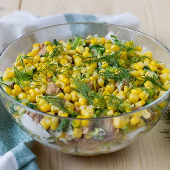 Chicken and leek salad - Recipe photo by mecooks.com
