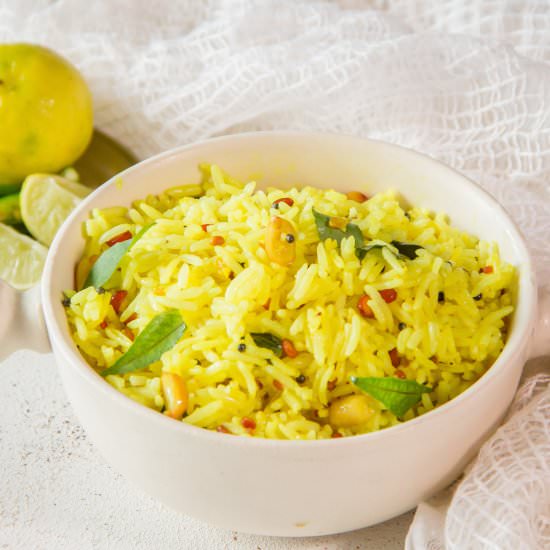 Lemon rice for summer days - Recipe photo by anindya0909