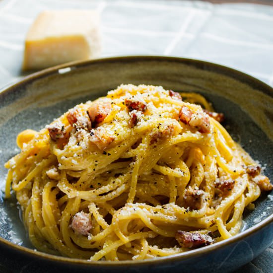 Spaghetti Carbonara Original Recipe - Recipe photo by Cook Homey