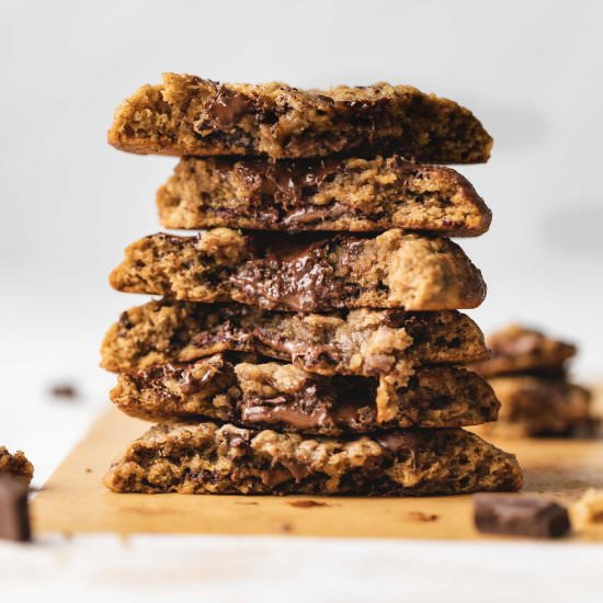 Banana Nutella Cookies (Oatmeal) - Recipe photo by bites.with.bri_