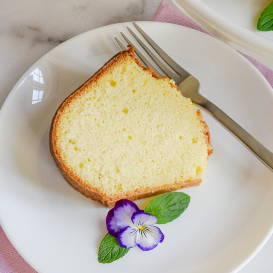 Buttermilk Almond Pound Cake - Recipe photo by House of Elyn Ryn