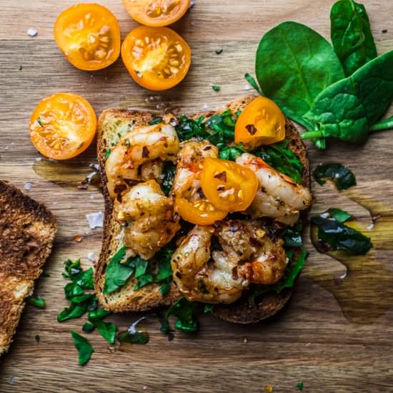Shrimp on Toast - Recipe photo by thedanareneeway