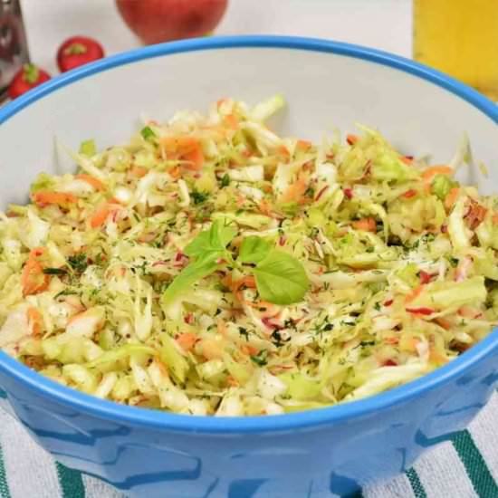 Mediterranean Cabbage Salad - Recipe photo by timeaskitchen