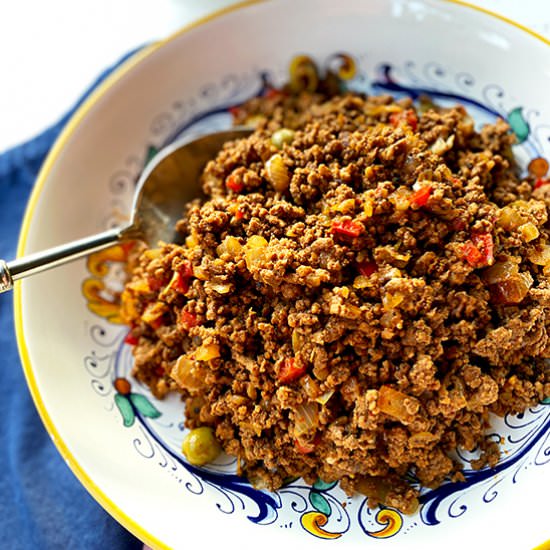 Authentic Cuban Picadillo - Recipe photo by Bean Train