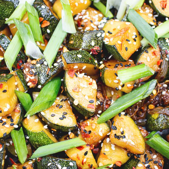 Zucchini Stir Fry - Recipe photo by MasalaHerb