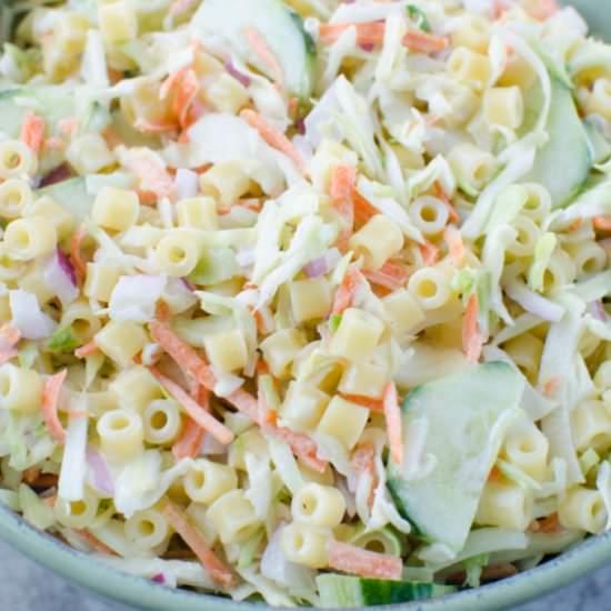 Cole Slaw Pasta Salad - Recipe photo by fakeginger