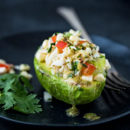 Sweet Corn and Crabmeat Salad - Recipe photo by garlic and zest