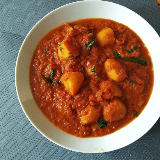 dum aloo recipe – Kashmiri aloo dum - Recipe photo by PKsKitchenEquations