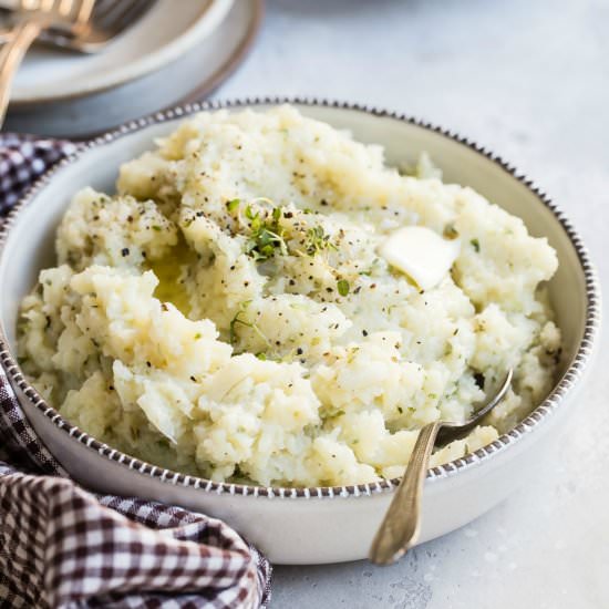 Cauliflower Mashed Potatoes - Recipe photo by culinaryhill