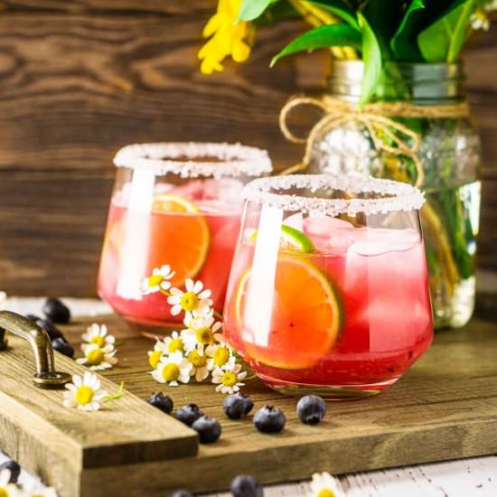 Blueberry Margarita - Recipe photo by Burrata and Bubbles
