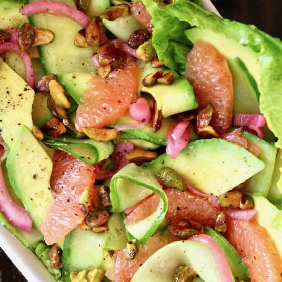 Cccumber Avocado & Grapefruit Salad - Recipe photo by cookingontheweekends