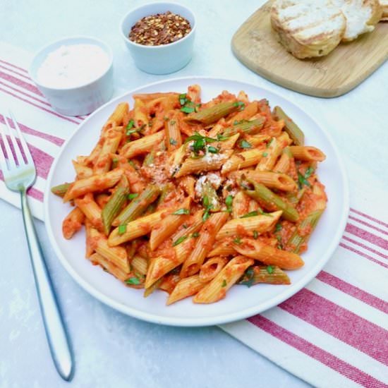 Red Pepper Pesto Penne - Recipe photo by anothertablespoon