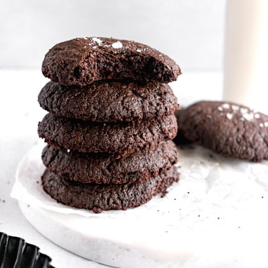 Fudgy Espresso Brownie Cookies - Recipe photo by Shambhavi-ThatBakeBlog
