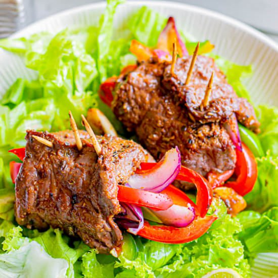 Steak Fajita Roll Ups - Recipe photo by Flavor Mosaic