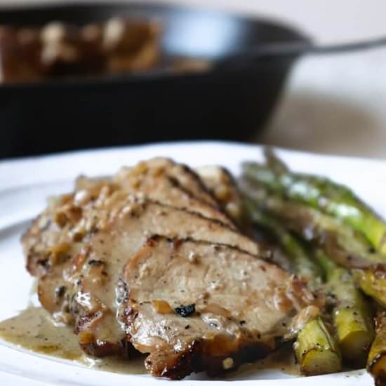 Cast Iron Pork Tenderloin - Recipe photo by seasonandthyme