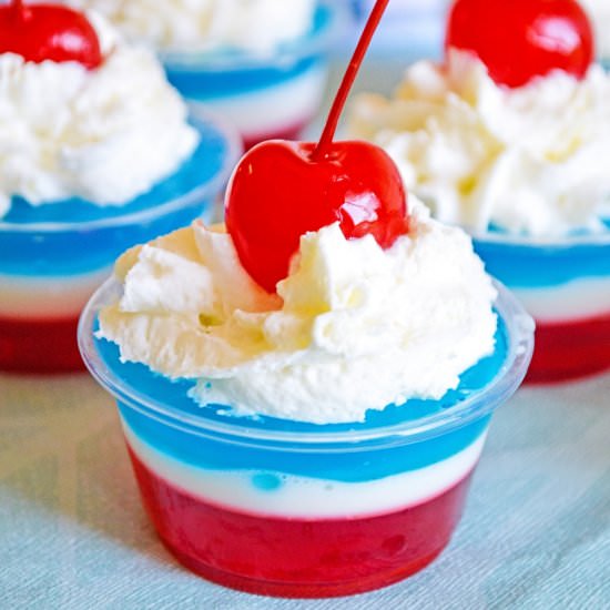 4th of July Jello Shots - Recipe photo by CrayonsAndCravings