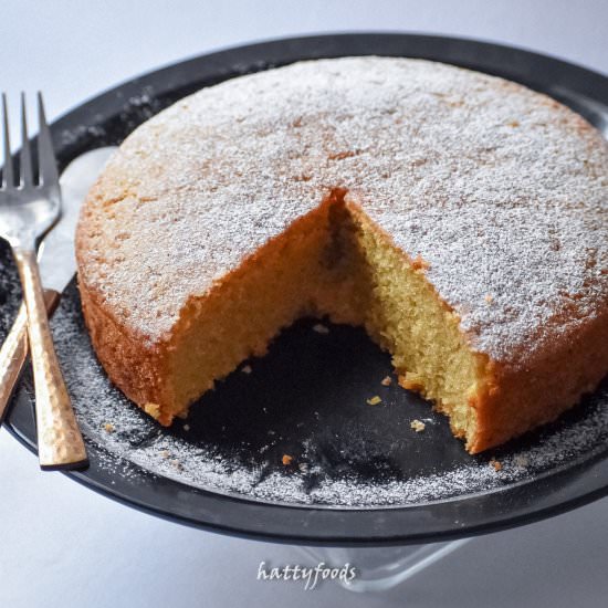 EGGLESS WHEAT SPONGE CAKE / ATTA CAKE - Recipe photo by hattyfoods