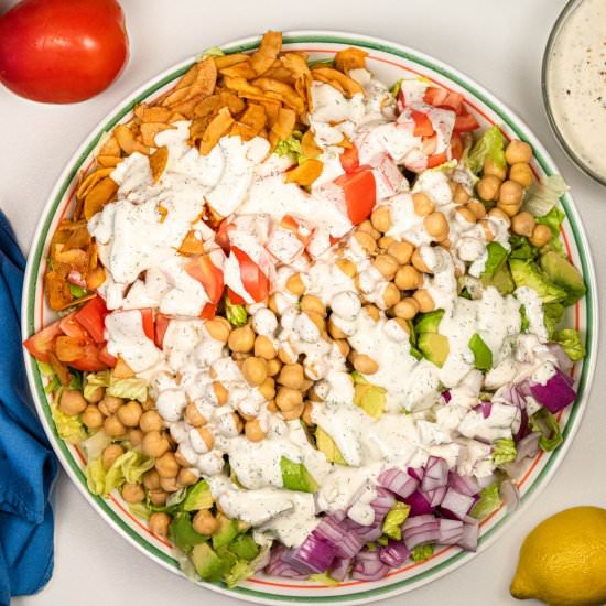 Vegan Cobb Salad with Coconut Bacon - Recipe photo by danceswithknives
