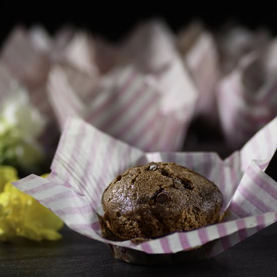 Chocolate muffins Starbucks style - Recipe photo by javierlea