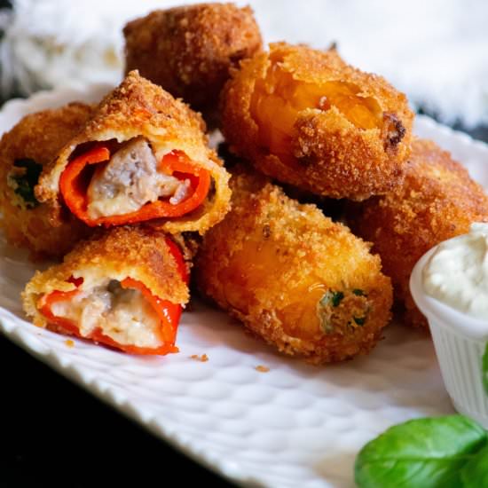 Sausage and Mini Pepper Poppers - Recipe photo by JawnsICooked