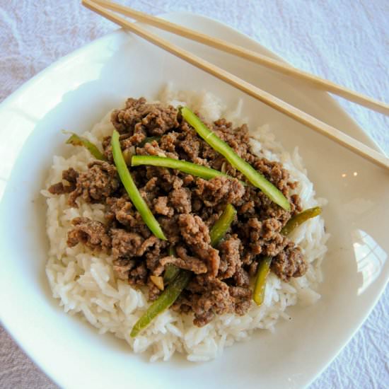 Thai Stir Fry Beef with Rice - Recipe photo by simplycookingintexas