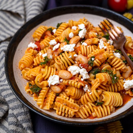 Pasta with Cannellini Beans - Recipe photo by skinnyspatula