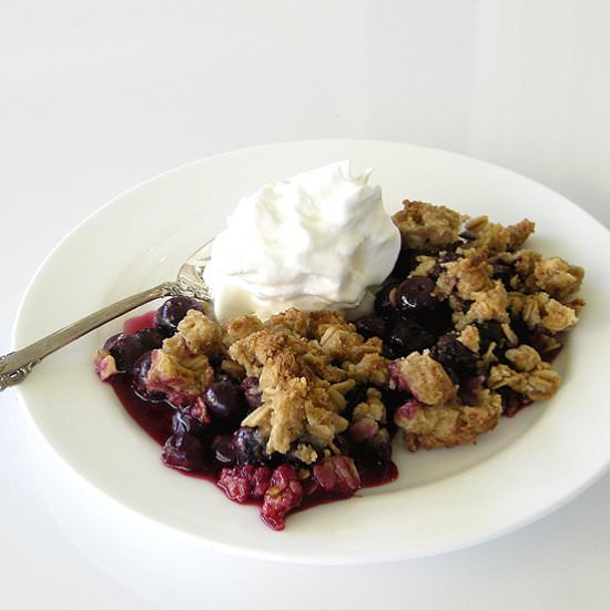 Blueberry Crumble – Blueberry Crisp - Recipe photo by delightfulrepast