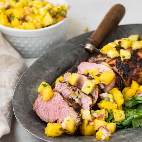 Grilled Marinated Pork Tenderloin - Recipe photo by garlic and zest