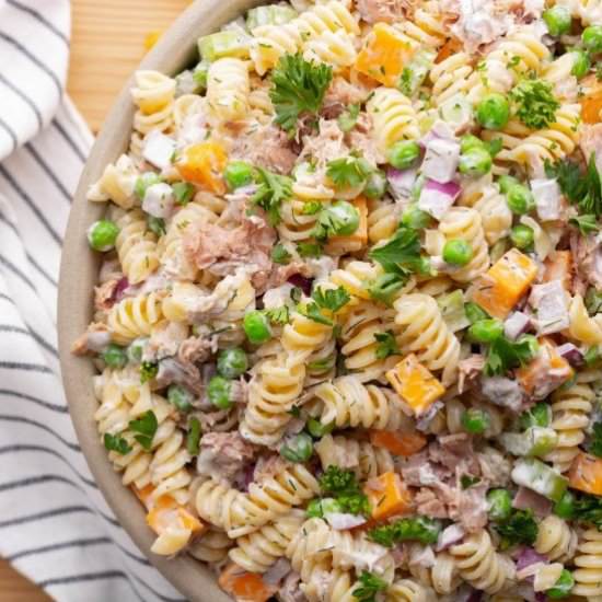 Tuna Pasta Salad - Recipe photo by noshingwiththenolands