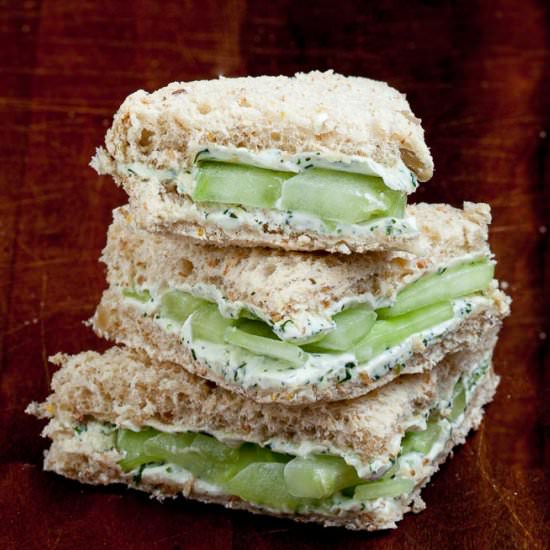cucumber sandwiches - Recipe photo by chewoutloud