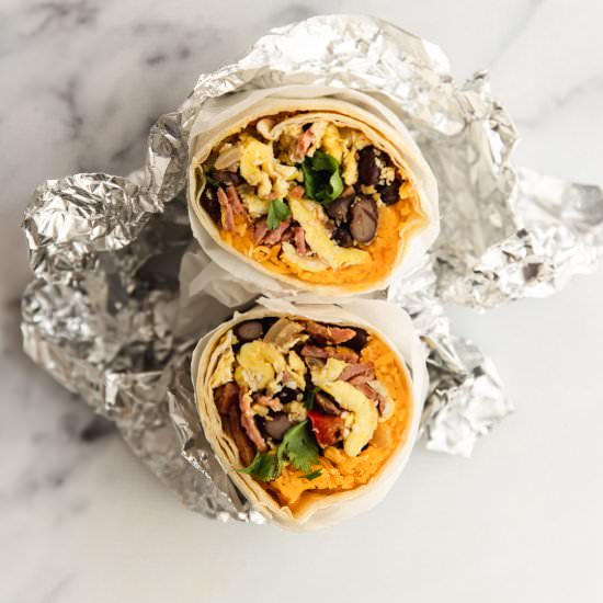 Southwestern Breakfast Burritos - Recipe photo by erinliveswhole