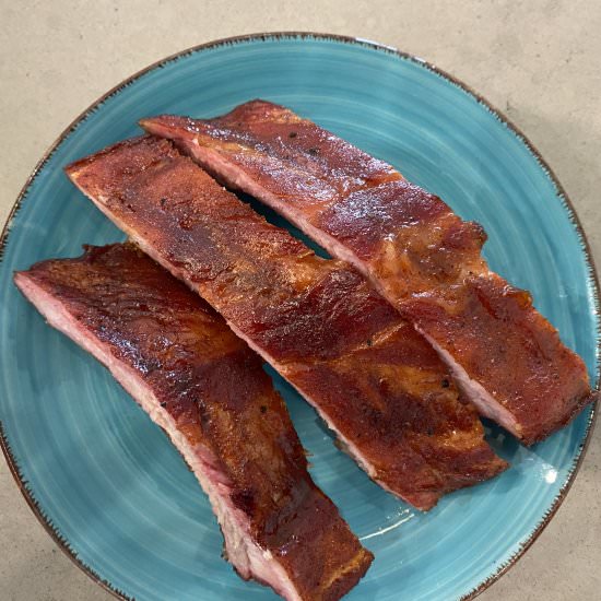 Better than 321 Ribs: Smoked - Recipe photo by AngryBBQ