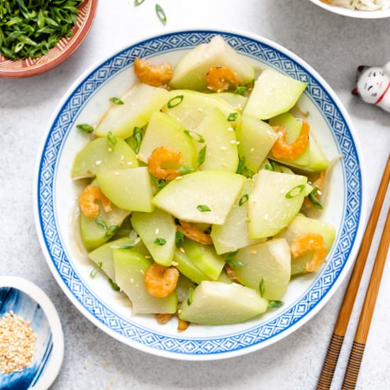 stir-fried chayote recipe - Recipe photo by healthynibblesandbits