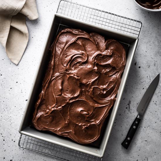 Double Chocolate Zucchini Cake - Recipe photo by The Simple Green