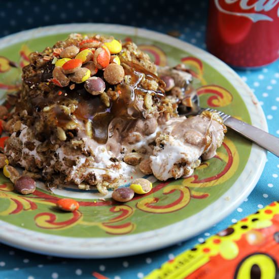 DBQ Fried Ice Cream - Recipe photo by The Gluttonous Geek