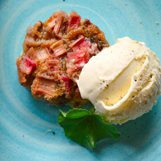 Rhubarb Shortbread Bars - Recipe photo by thisishowicook