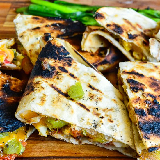 Grilled Quesadillas - Recipe photo by thisishowicook