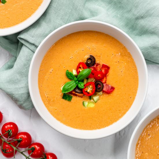 Spicy Tomato Gazpacho - Recipe photo by Searchingforspice