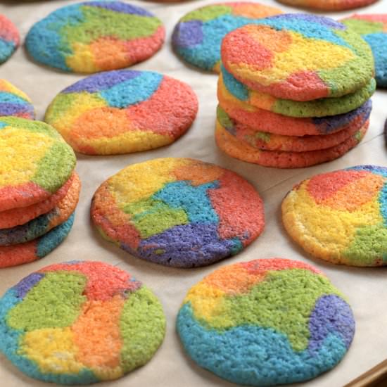 rainbow pride cookies - Recipe photo by davebakes