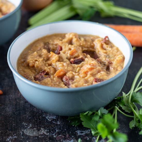 Yellow Pea Soup - Recipe photo by BinkysCulinaryCarnival