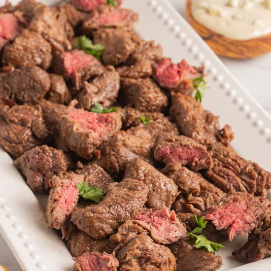 Air Fryer Steak Bites - Recipe photo by debsdailydish