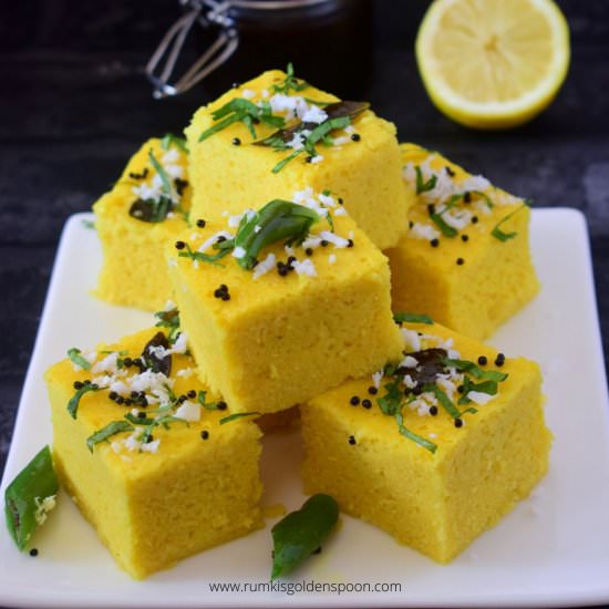 Instant dhokla - Recipe photo by rumkisgoldenspoon