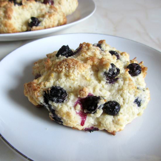 Blueberry Drop Scones - Recipe photo by Salt and Wild Honey