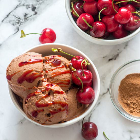 Black Forest Ice Cream - Recipe photo by thatgirlcookshealthy