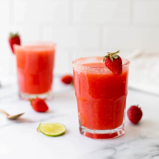 Strawberry Hibiscus Margaritas - Recipe photo by greenseggsandyams
