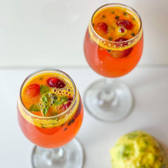 Passion Fruit and Hibiscus Chiller - Recipe photo by gingerandseasalt