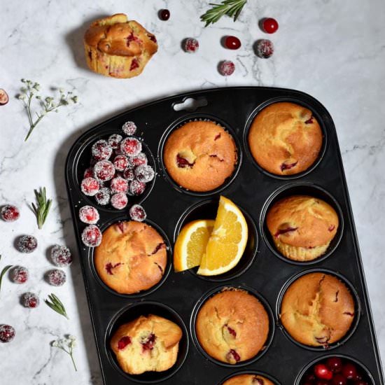 Cranberry Orange Muffins - Recipe photo by Cooking Gorgeous